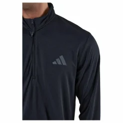 adidas Train Essentials Seasonal Training 1/4-Zip Long Sleeve Sweatshirt Black Svart Discount