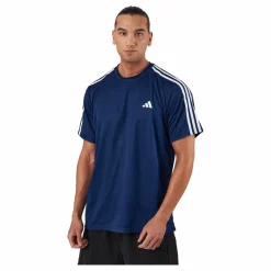 Train Essentials 3-Stripes Training T-Shirt Dark Blue / White*adidas Outlet