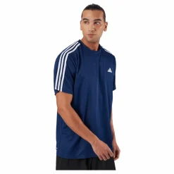 Train Essentials 3-Stripes Training T-Shirt Dark Blue / White*adidas Outlet