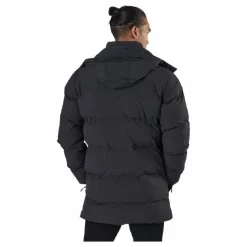 Superdry Train Heavyweight Puffer Dark Charcoal Svart Discount