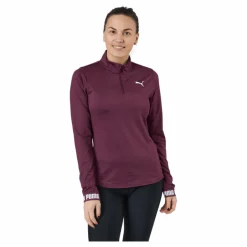 Puma Train Strong 1/4 Zip Grape Wine Lila Discount