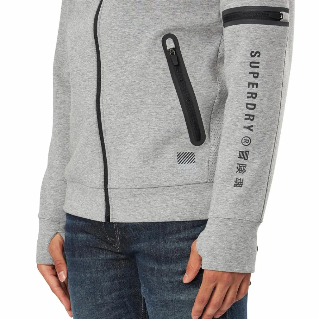 Training Gymtech Ziphood Grey Marl*Superdry Hot