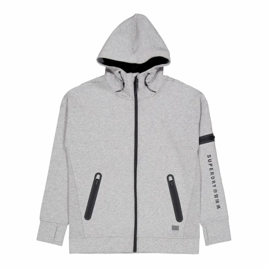 Training Gymtech Ziphood Grey Marl*Superdry Hot