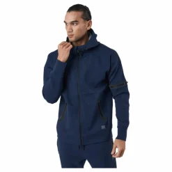 Superdry Training Gymtech Ziphood Navy Marl Blå Online