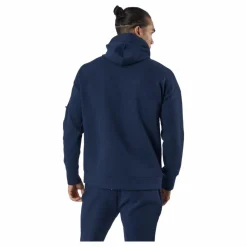 Superdry Training Gymtech Ziphood Navy Marl Blå Online