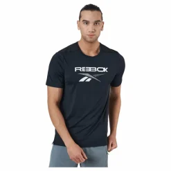 Reebok Ts Ac Graphic Tee Black Svart Clearance