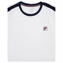 Fila T-shirt Elias White/navy Blå och Vit Best