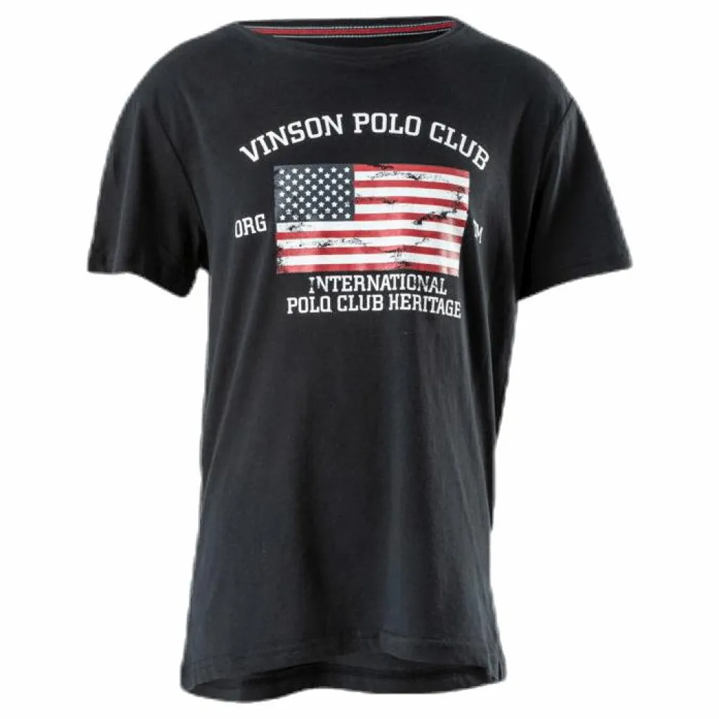 Vinson Polo Club T-Shirt Jovani Black Svart New