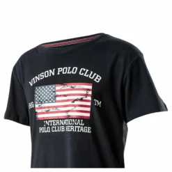 Vinson Polo Club T-Shirt Jovani Black Svart New