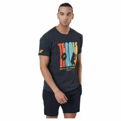 Babolat T-shirt Message Black Svart Clearance