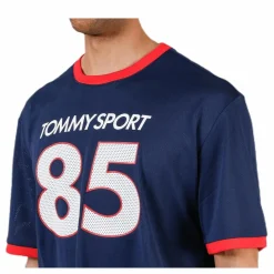 Tommy Hilfiger Sport T-Shirt Oversized '85' Blue Blå Outlet