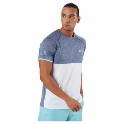 T-shirt Play Crew Neck White Blue*Babolat Discount