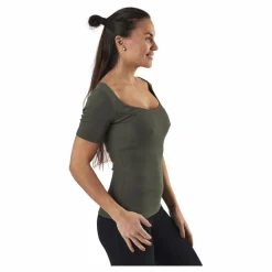 Bread & Boxers T-shirt Ribbed Green Grön New