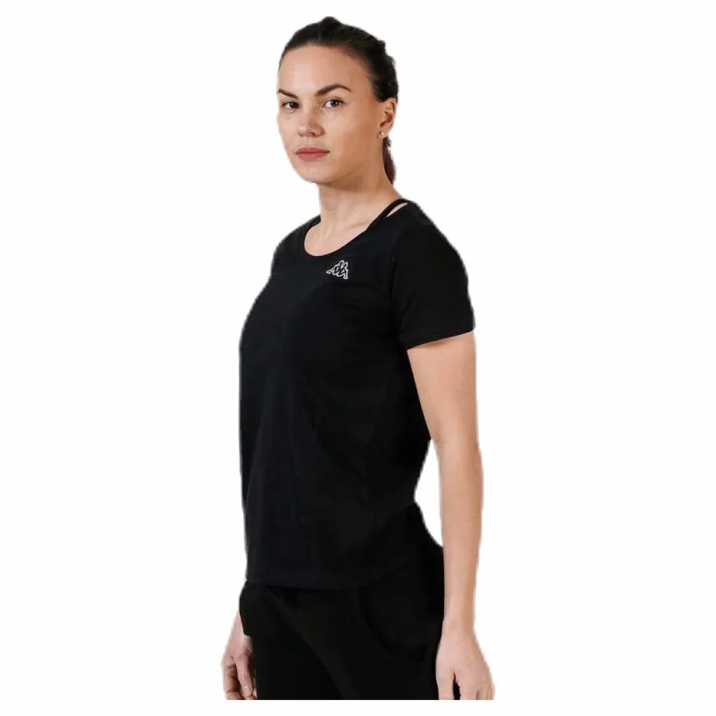 Kappa T-Shirt S/S, Logo Momba Black Svart Discount