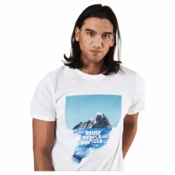 T-shirt Stockholm Recycle Moun White*Dedicated Clearance