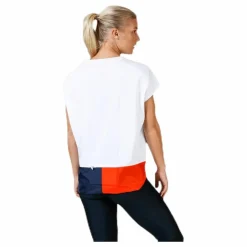 Tommy Hilfiger Sport T-Shirt With Colourblock White Vit Discount