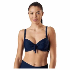 Abecita Twisted Solid Unique Wire Bra Blue Blå Discount