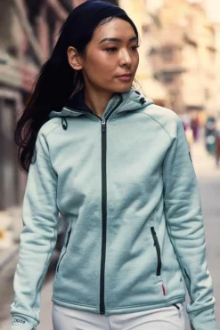 Txlite Hoodie Zip W Eucalyptus*Tenson Best