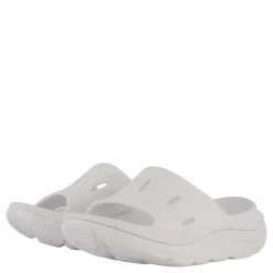 Hoka U Ora Recovery Slide 3 White / White Vit Sale