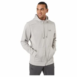 Under Armour Ua Armour Fleece Fz Hoodie Ghost Gray Grå