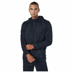 Under Armour Ua Armour Fleece Hoodie Black Blå New