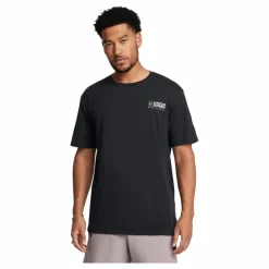 Under Armour Ua Bball Logo Court Ss Black Svart Outlet