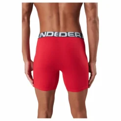 Under Armour Ua Charged Cotton 6in 3 Pack Red Röd Hot