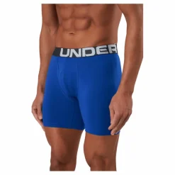 Under Armour Ua Charged Cotton 6in 3 Pack Royal Blå New