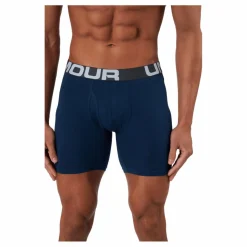 Under Armour Ua Charged Cotton 6in 3 Pack Royal Blå New