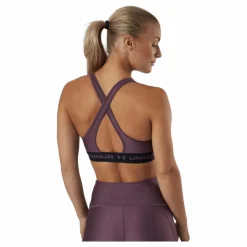 Ua Crossback Mid Bra Ash Plum*Under Armour Discount