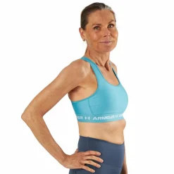 Ua Crossback Mid Bra Glacier Blue*Under Armour Discount