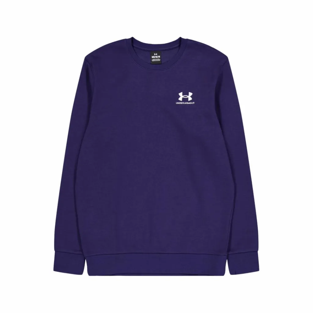 Under Armour Ua Essential Fleece Crew Midnight Navy Blå Best