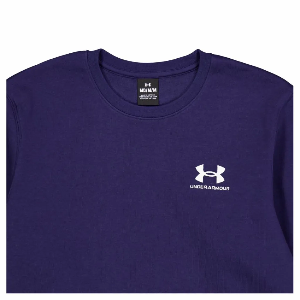 Under Armour Ua Essential Fleece Crew Midnight Navy Blå Best