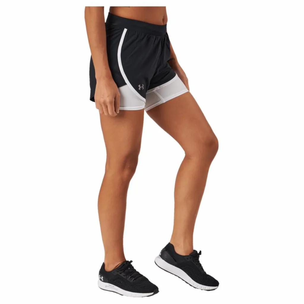 Under Armour Ua Fly By Elite 2-in-1 Short Black Svart Hot