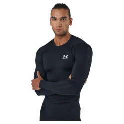 Under Armour Ua Hg Armour Comp Ls Black Svart Best