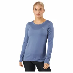 Under Armour Ua Hg Armour Long Sleeve Aurora Purple Blå Best