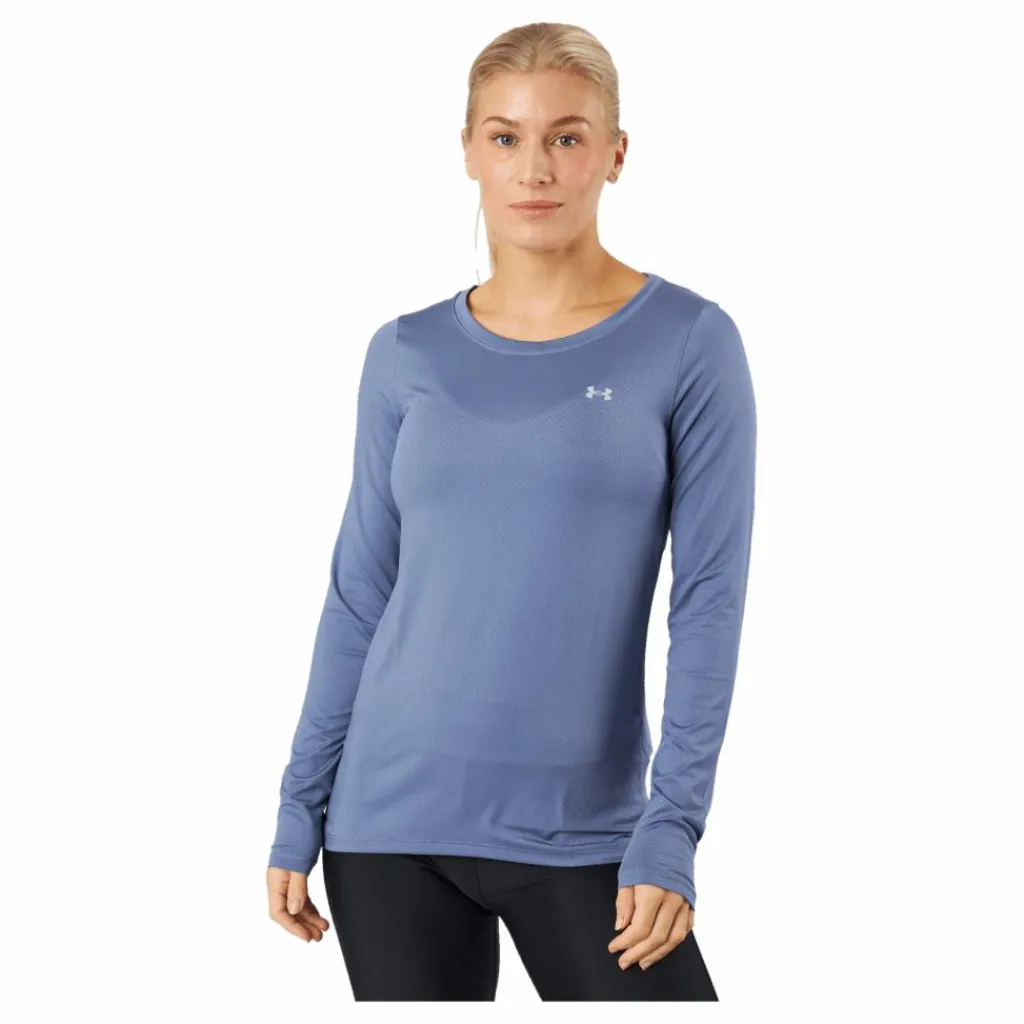 Under Armour Ua Hg Armour Long Sleeve Aurora Purple Blå Best