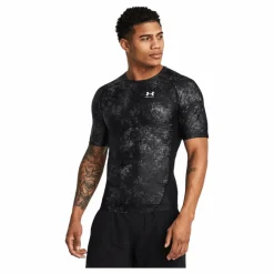 Under Armour Ua Hg Isochill Prtd Ss Black Svart Hot