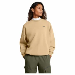 Under Armour Ua Icon Hwt Flc Os Crew Camel Beige New