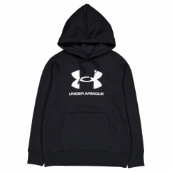 Ua Rival Fleece Big Logo Hdy Black*Under Armour Hot