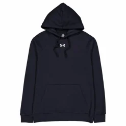 Under Armour Ua Rival Fleece Hoodie Black Blå Clearance
