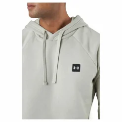 Under Armour Ua Rival Fleece Hoodie Khaki Base Grå Clearance
