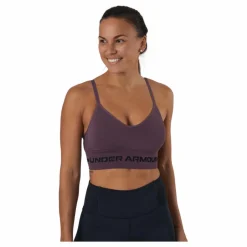 Ua Seamless Low Long Bra Ash Plum*Under Armour Discount