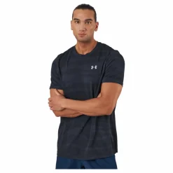 Under Armour Ua Seamless Wave Ss Black Blå Discount