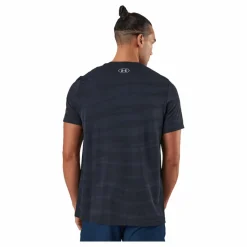 Under Armour Ua Seamless Wave Ss Black Blå Discount