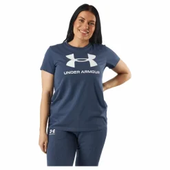 Ua Sportstyle Logo Ss Downpour Gray*Under Armour New