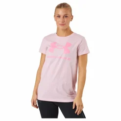 Under Armour Ua Sportstyle Logo Ss Prime Pink Rosa Sale