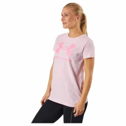 Under Armour Ua Sportstyle Logo Ss Prime Pink Rosa Sale
