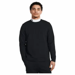 Under Armour Ua Unstoppable Flc Txtr Crew Black Svart Best