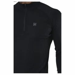 Ubbe Long Sleeve with Zip 100% Merino Wool Black*Norfolk Sale